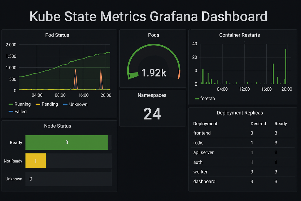 Kube State Metrics Grafana Dashboard